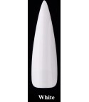 White plastic nail art tip Stiletto- 50pcs